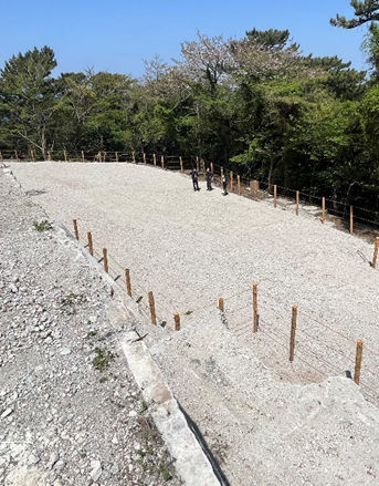 国民宿舎伊豆戸田荘跡地の入り口付近