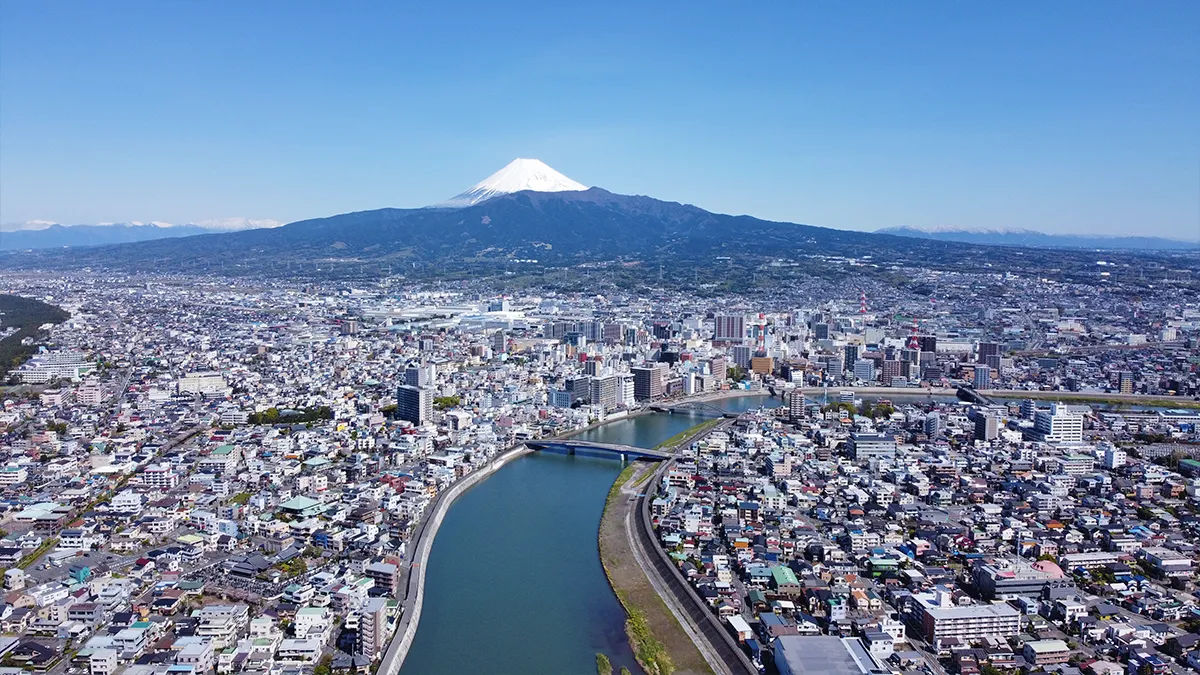 狩野川と富士山