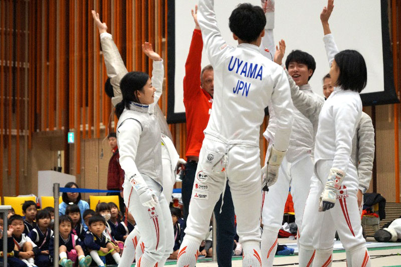 フェンシング日本代表合宿　選手たち