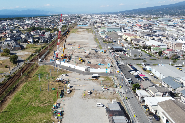 新貨物ターミナル　鉄道施設本体工事着工
