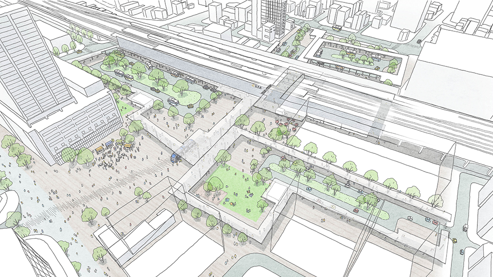 南口鳥瞰アングル