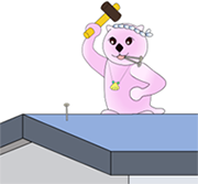 屋根の修理 イラスト