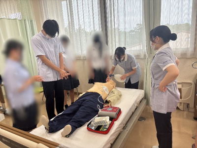 AED体験の様子