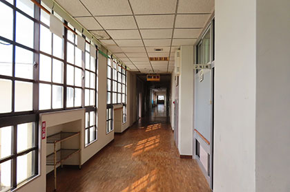 旧第二小学校 校舎内廊下