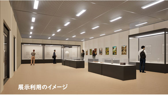 マルチホール（現1階展示室）展示利用のイメージ