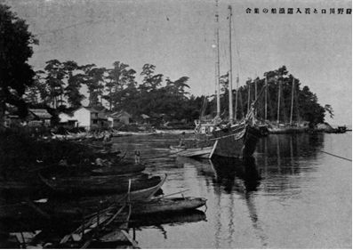 当時の我入道の漁船の画像