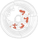 高尾山古墳　鏡の図面