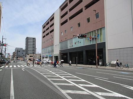 沼津駅側からの都市計画道路三枚橋錦町線