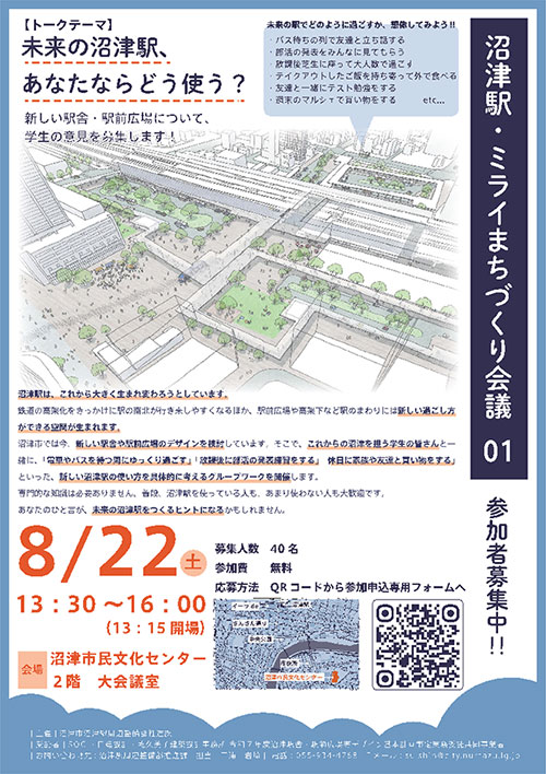 沼津駅・ミライまちづくり会議　チラシ