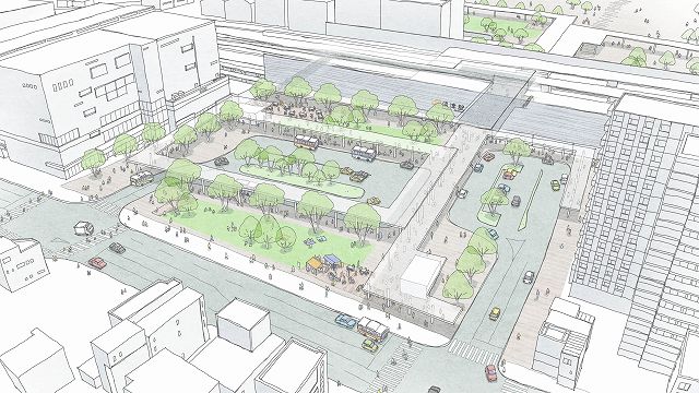 北口鳥瞰アングル