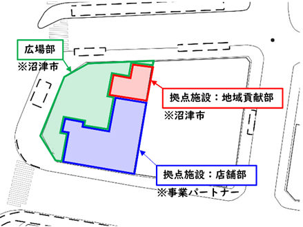 沼津駅前の拠点施設の画像