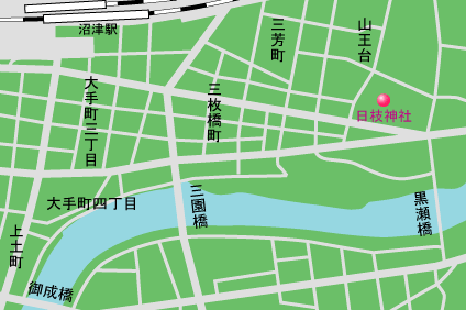 日枝神社　地図