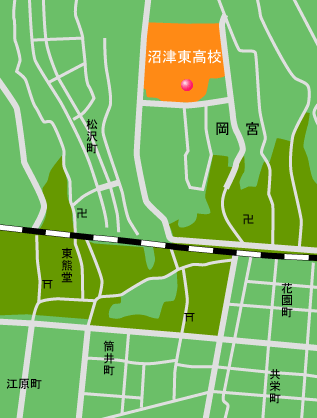 沼津東高校　地図