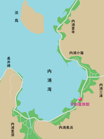 安田屋旅館　地図