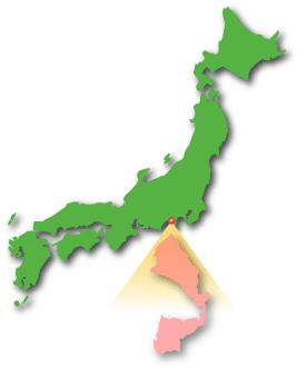 日本地図と沼津市