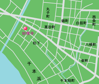 妙傳寺　地図