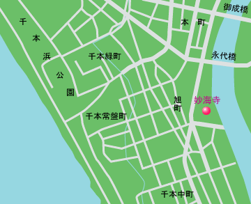 妙海寺　地図