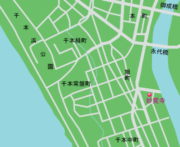 妙覚寺　地図