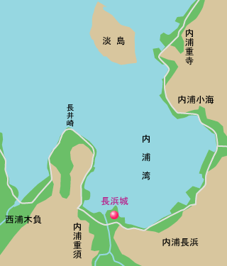 長浜城跡　地図
