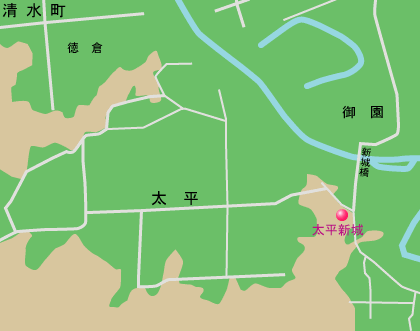 大平新城跡　地図